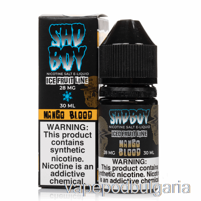 Vape 10000 Дръпки Ice Mango Blood - Sadboy Salts - 30ml 28mg